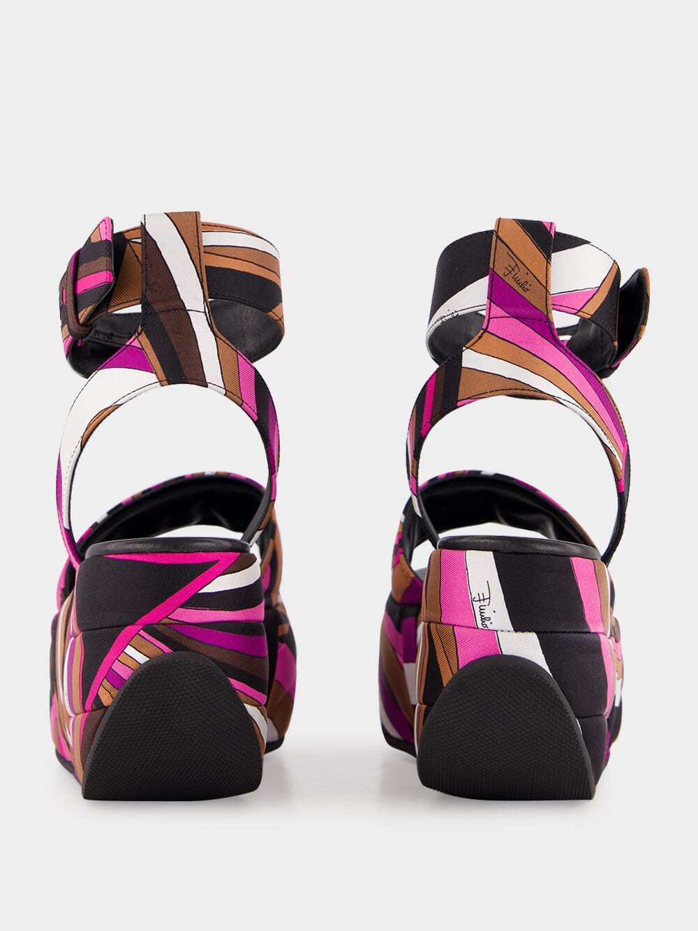 Fuchsia Pink Pucciami Platform Sandals