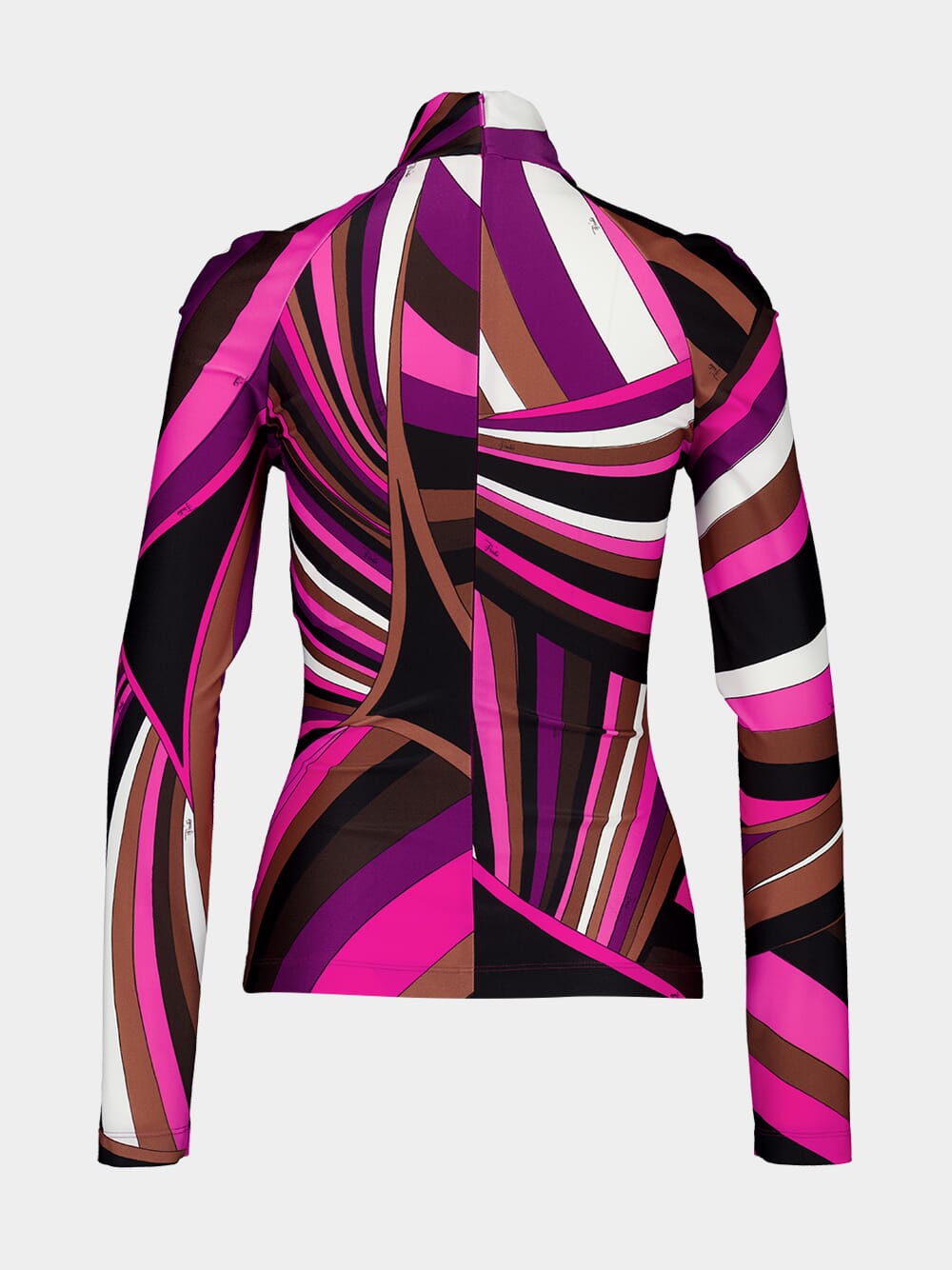 Fuchsia Pink Iride-Print Top