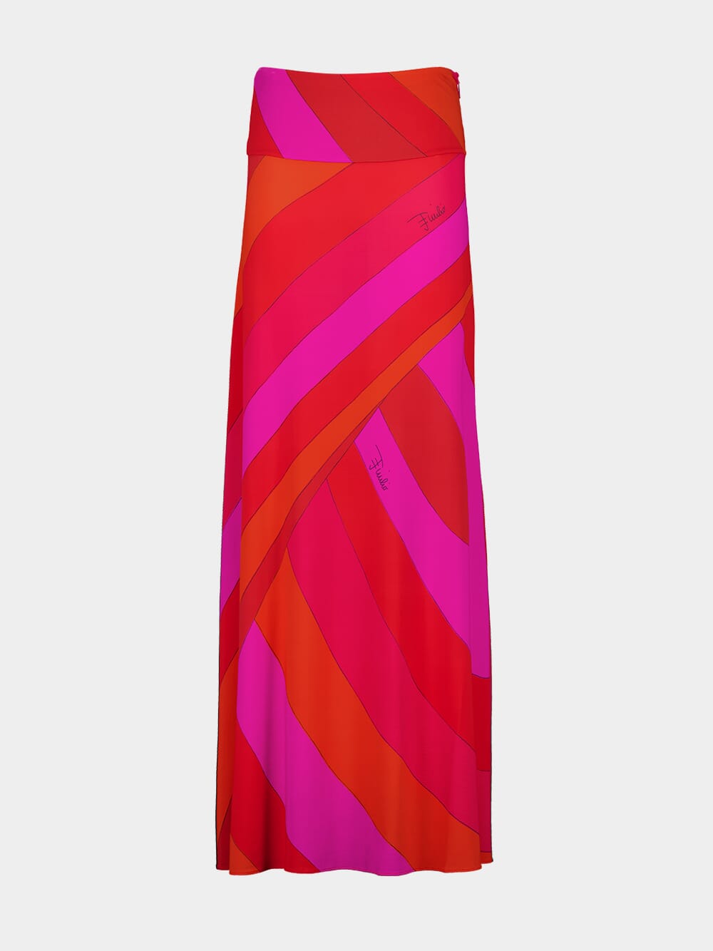 Iride-Print Long Skirt