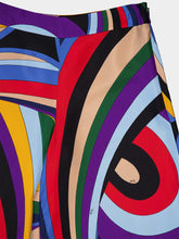Pucci Iride-Print Silk Wide-Leg Trousers