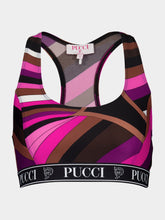 Pucci Iride-Print Crop Top