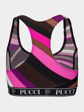Pucci Iride-Print Crop Top