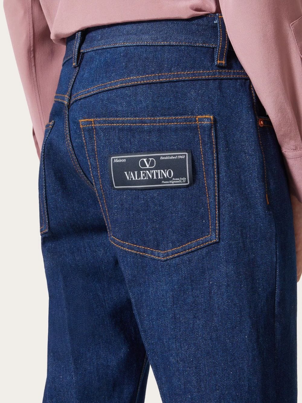 Label Denim Trousers