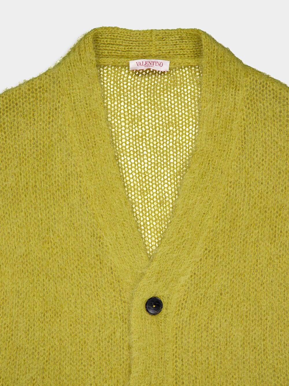 Striped Mohair Blend Cardigan