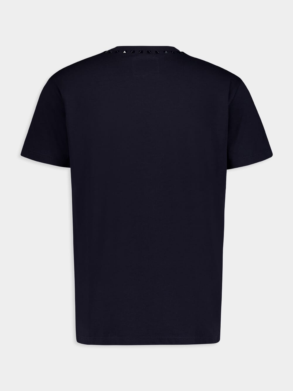 Studded Navy Crew-Neck T-Shirt