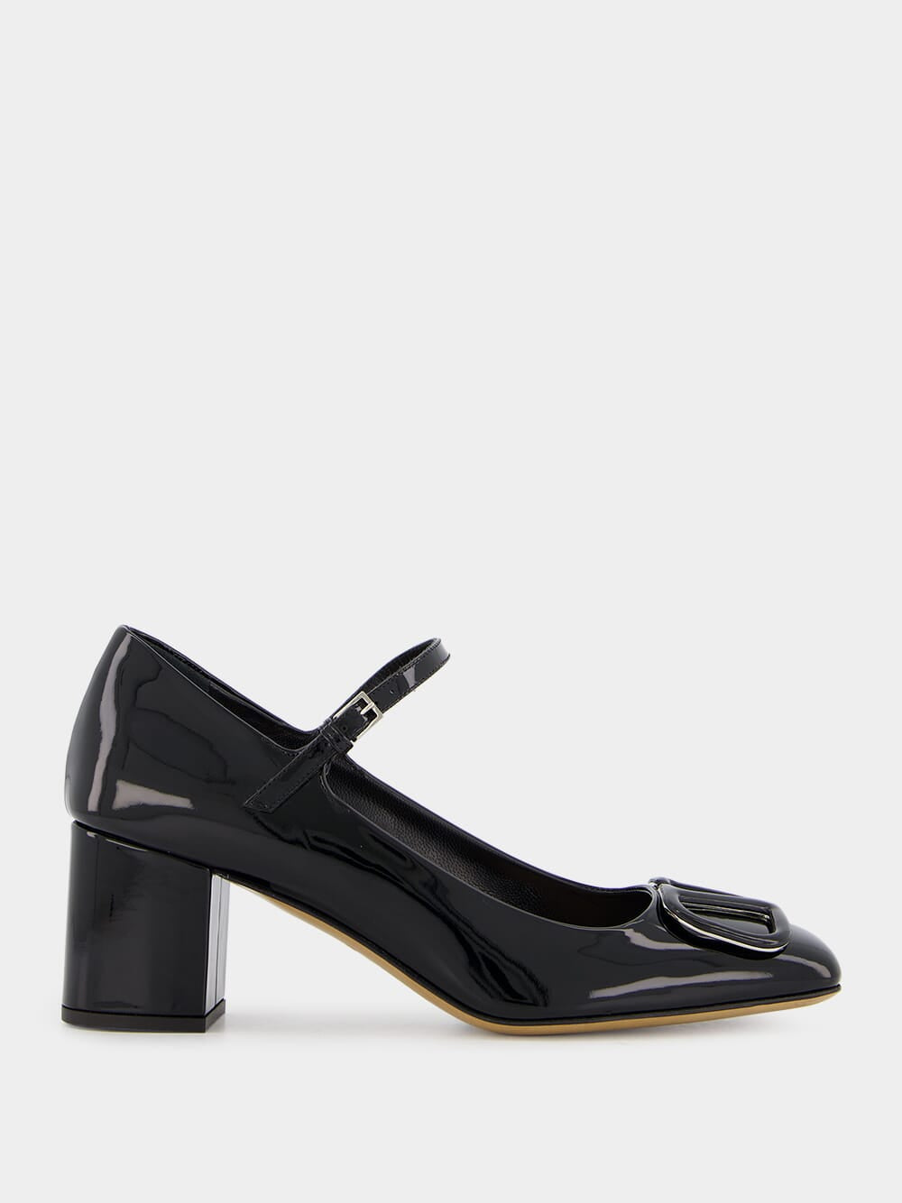 Valentino Garavani VLogo 60mm Mary Jane Leather Pumps | Fashion Clinic