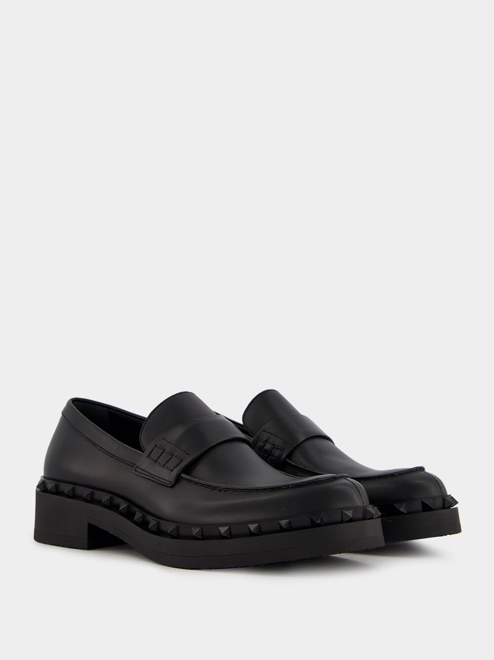 Rockstud Calfskin Loafer