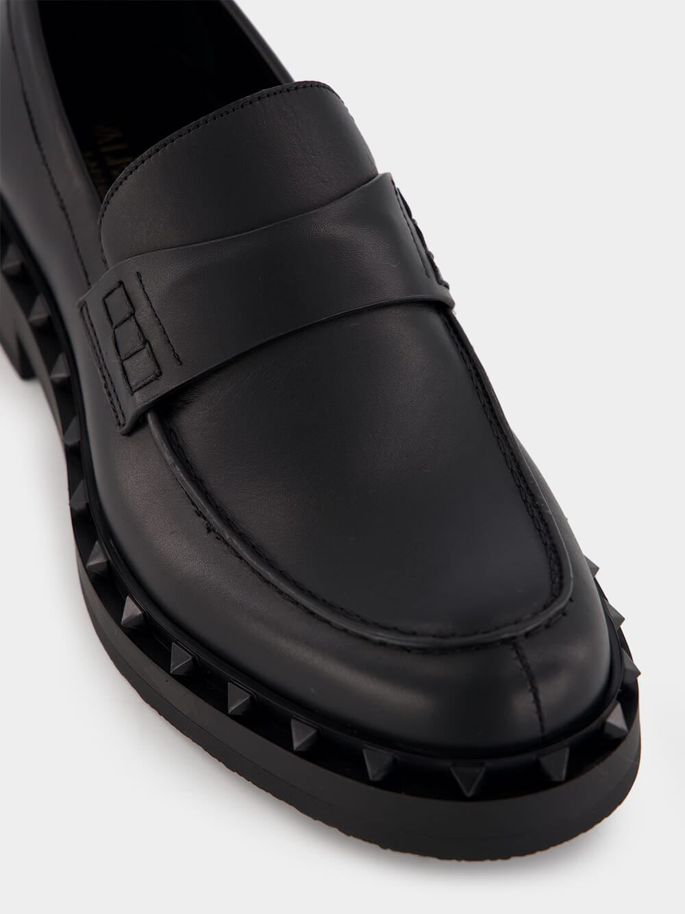 Rockstud Calfskin Loafer