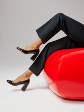 Christian Louboutin Black Patent Leather Miss Jane 85 Pumps