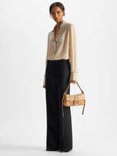Fendi Black Grain de Poudre Wool Trousers