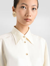 Dolce & Gabbana White Long-Sleeved Silk Shirt