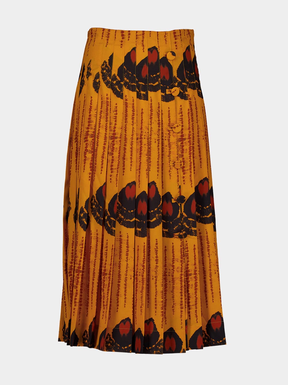 Orange Tullius Midi Skirt