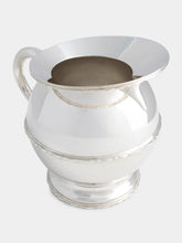 Leitão & Irmão Silver Water Jug with Center Band