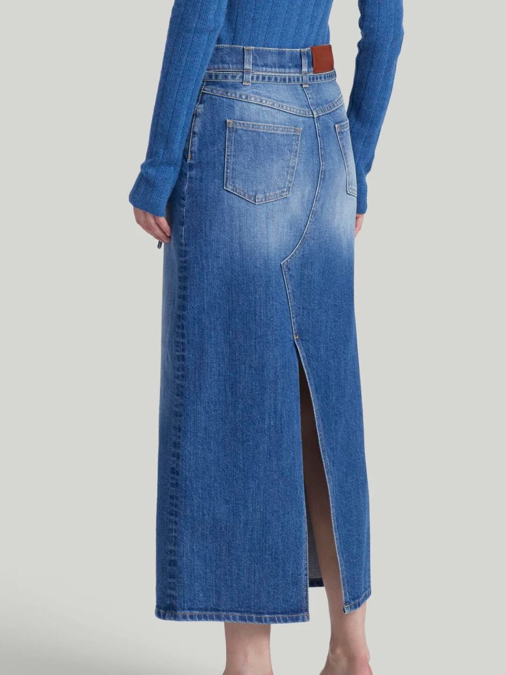 Dean Organic Denim Midi Skirt