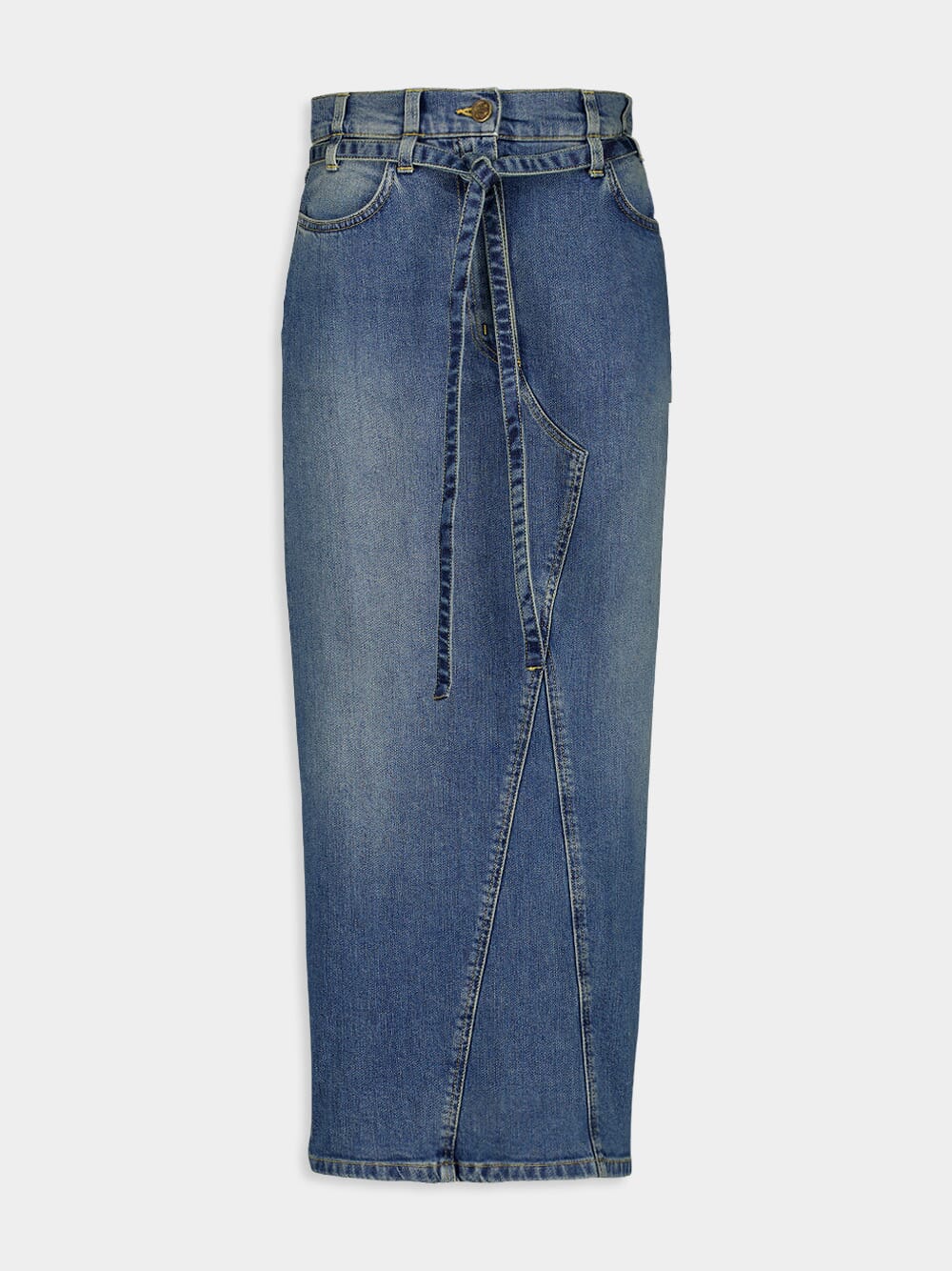 Dean Organic Denim Midi Skirt