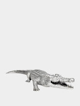 Leitão & Irmão Chelas Crocodile Sculpture in Sterling Silver