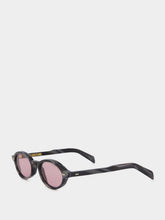 Cutler and Gross Black Horn GR13 Oval Sunglasses