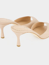 Manolo Blahnik Nude Jada 70 High-Heel Leather Mules