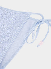 Hunza G Metallic Ice Blue Gina Beaded Bikini