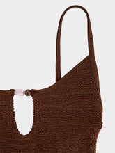 Hunza G Metallic Chocolate Mia Beaded Swim