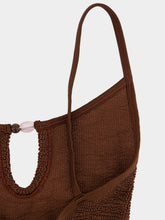 Hunza G Metallic Chocolate Mia Beaded Swim
