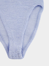 Hunza G Metallic Ice Blue Mia Beaded Swim