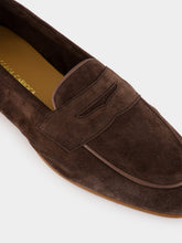 Frescobol Carioca Dark Brown Leme Suede Slipper