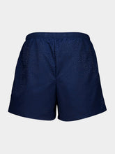 Casablanca Navy Monogram Jacquard Swim Shorts