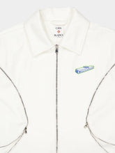 Casablanca White Zipped Cotton Jacket