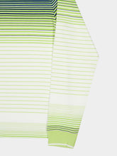 Casablanca Green Gradient Striped Long Sleeve Top