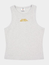 Casablanca Grey Ribbed Logo Tank Top