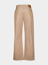 Casablanca Desert Canvas Wide-Leg Jeans
