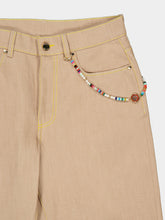 Casablanca Desert Canvas Wide-Leg Jeans