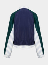 Casablanca Light Blue and Navy Pinstripe Track Jacket