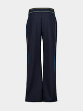 Casablanca Navy Punto Low-Rise Cotton Joggers