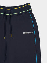 Casablanca Navy Punto Low-Rise Cotton Joggers