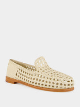 Dragon Diffusion Off-White Dolly Leather Mocassins