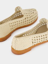 Dragon Diffusion Off-White Dolly Leather Mocassins