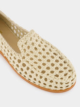 Dragon Diffusion Off-White Dolly Leather Mocassins