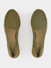 Dragon Diffusion Olive Dolly Leather Mocassins