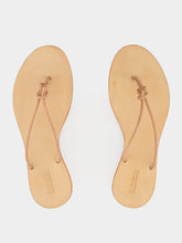 Dragon Diffusion Off-White Flat Rope Leather Sandals