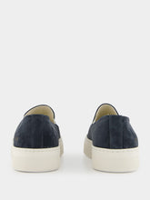 Common Projects Dark Blue Suede Slip-On Sneakers