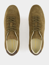 Common Projects Olive Green Suede Low-Top Sneakers