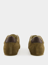 Common Projects Olive Green Suede Low-Top Sneakers