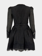 Zimmermann Black Hypnotic Lace Mini Dress