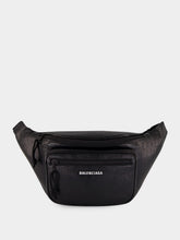 Balenciaga Black Explorer Leather Belt Bag