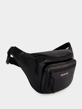 Balenciaga Black Explorer Leather Belt Bag