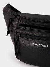 Balenciaga Black Explorer Leather Belt Bag
