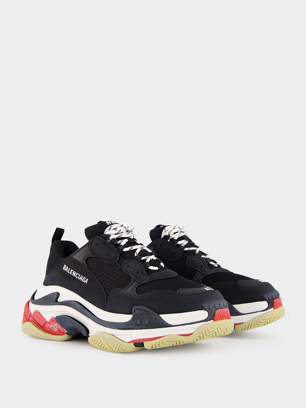 Triple S Black Low-Top Sneakers