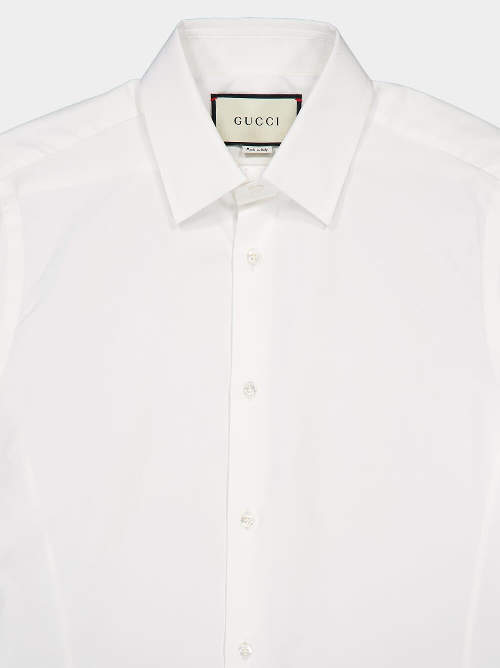 White Tailored Cotton Shirt